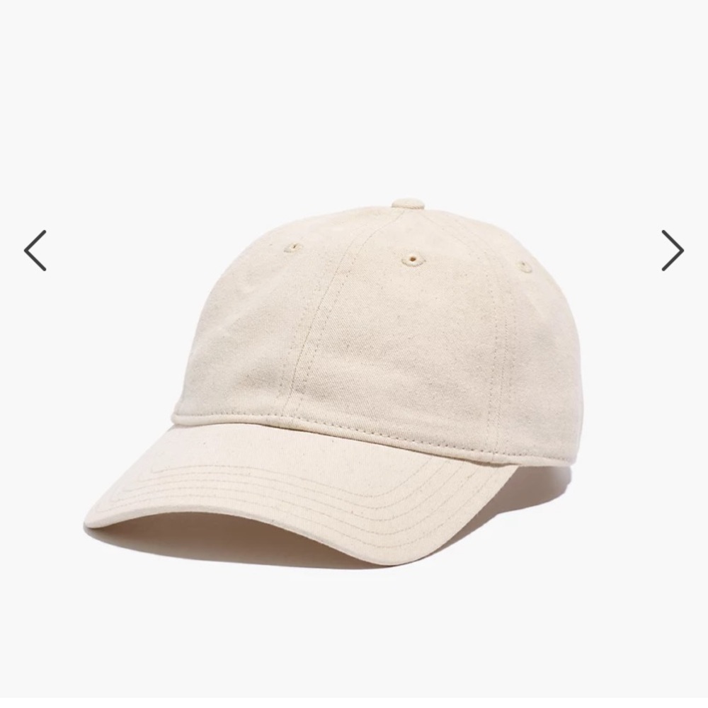 Madewell cream color baseball cap. Brand New with tags!